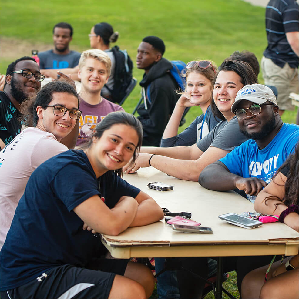 Group at table